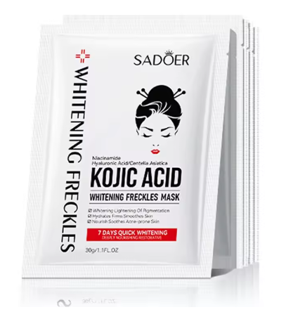 5 Pcs Kojic Acid Face Mask (Acne & Dark Spot Care)