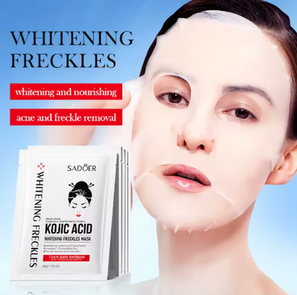 5 Pcs Kojic Acid Face Mask (Acne & Dark Spot Care)