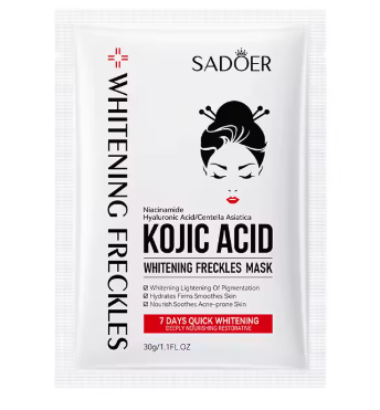 5 Pcs Kojic Acid Face Mask (Acne & Dark Spot Care)